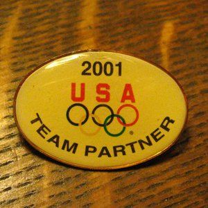 2001 USA Olympic Team Partner Lapel Pin